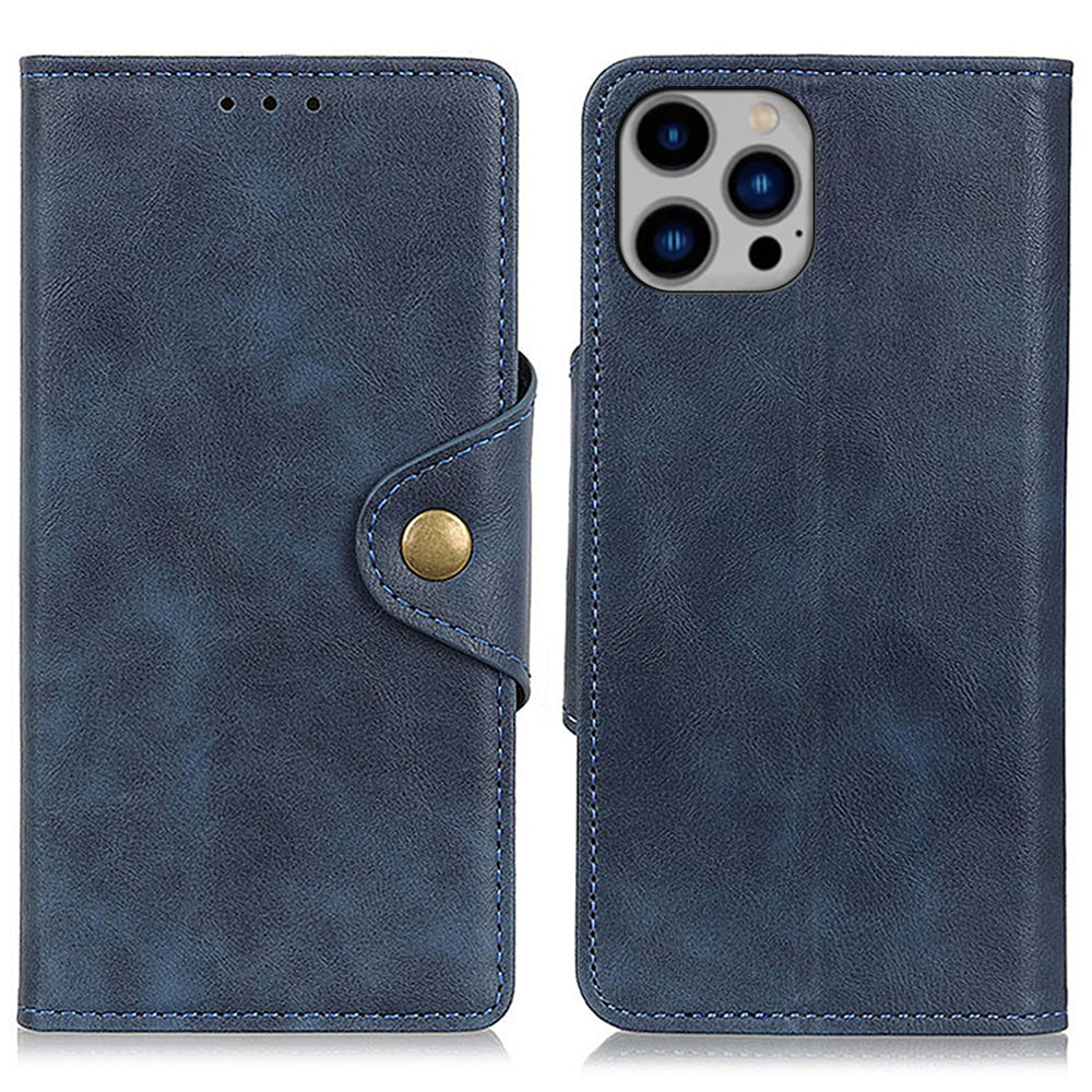 For iPhone 15 Pro Mobile Phone Cover Brass Buckle PU Leather TPU Case Stand Wallet Shell For iPhone 15 Pro Mobile Phone Cover Brass Buckle PU Leather TPU Case Stand Wallet Shell